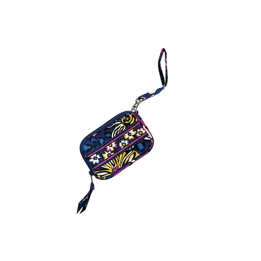 Vera‎ Bradley African Violet Print Quilted Zip Around Wristlet Wallet